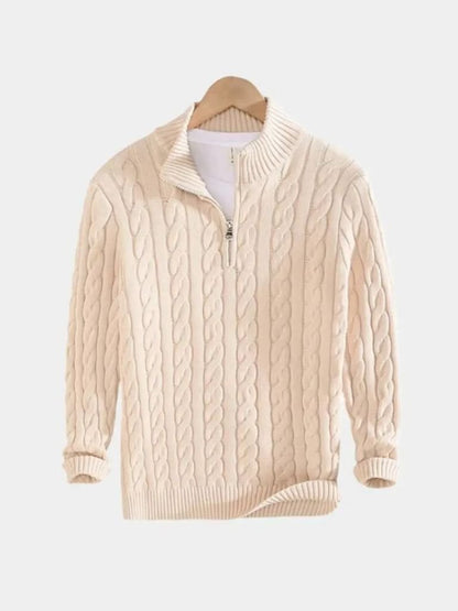 Maglione da Uomo in Maglia – Essenziale Mezza Zip Casual per Tutti i Giorni