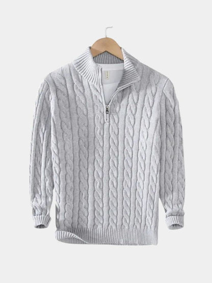 Maglione da Uomo in Maglia – Essenziale Mezza Zip Casual per Tutti i Giorni