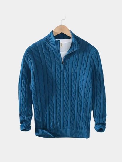 Maglione da Uomo in Maglia – Essenziale Mezza Zip Casual per Tutti i Giorni