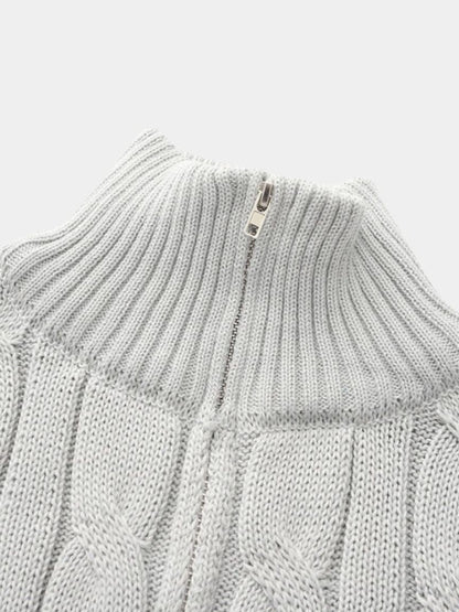 Maglione da Uomo in Maglia – Essenziale Mezza Zip Casual per Tutti i Giorni