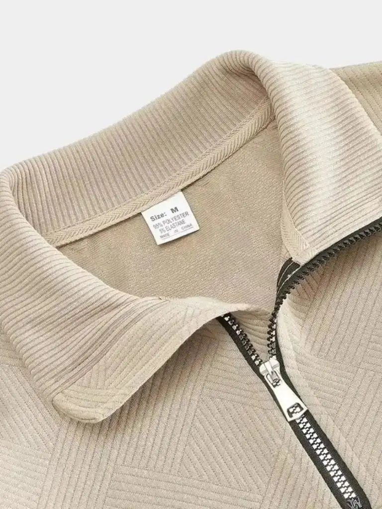 Maglione da uomo in maglia – Henley essenziale a un quarto, casual per tutti i giorni