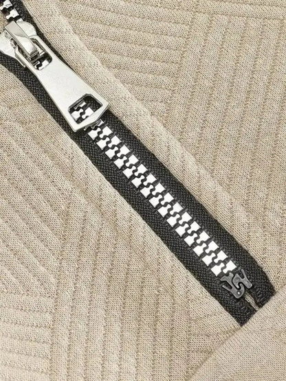 Maglione da uomo in maglia – Henley essenziale a un quarto, casual per tutti i giorni