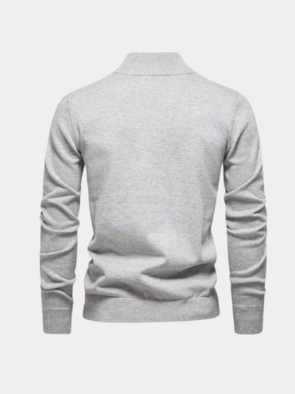 Maglione da uomo in maglia – Maglione in maglia a mezza zip casual per tutti i giorni