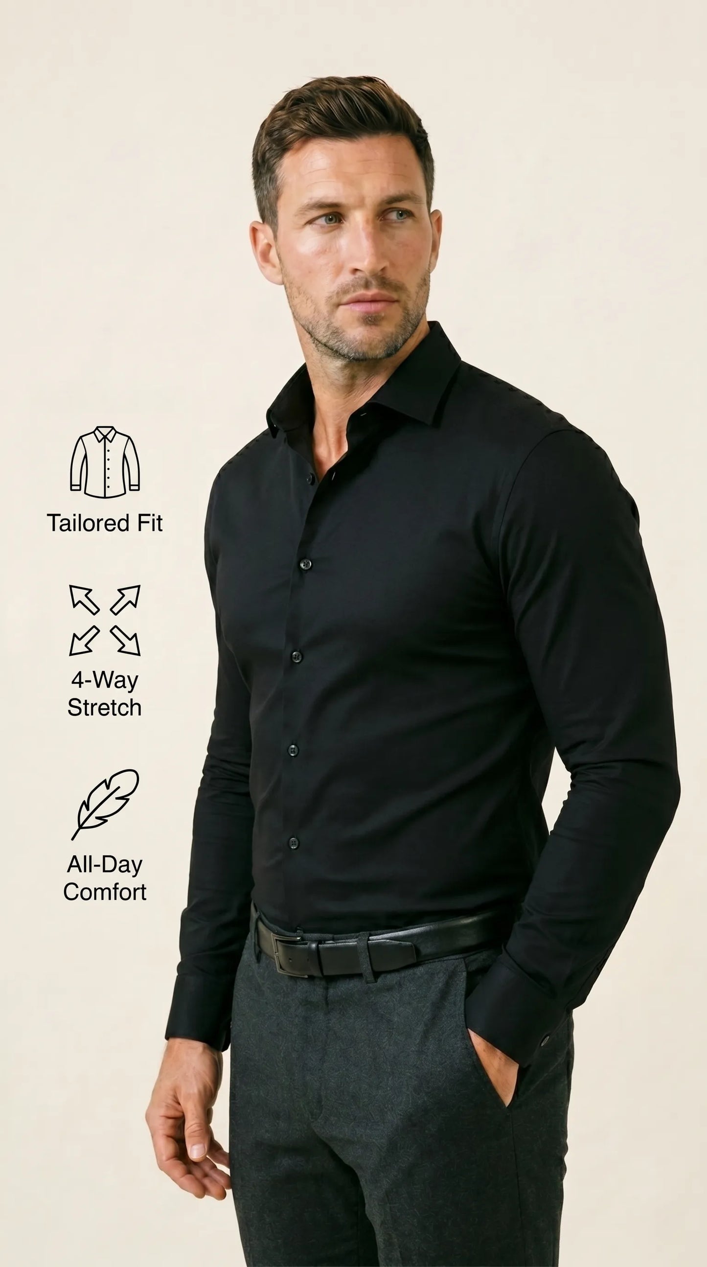Camicia elasticizzata TRUESHARP